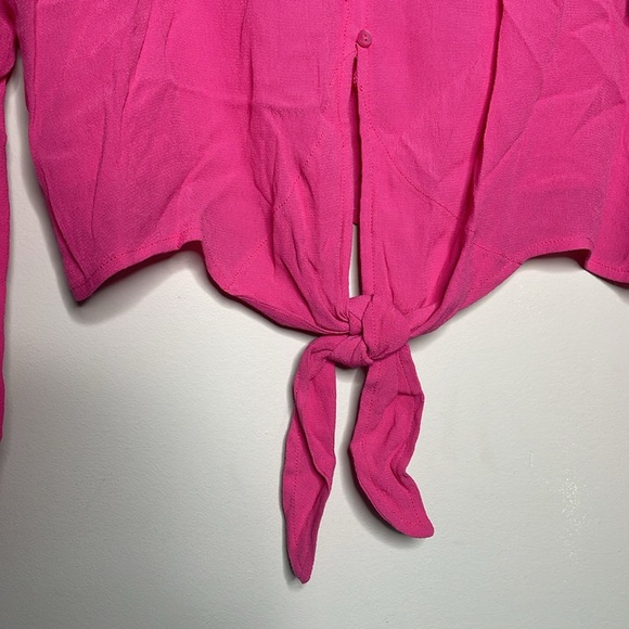 Ardene Vee Neck Front Tie Blouse - Picture 2 of 8